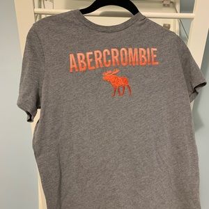 Gray Abercrombie logo t-shirt